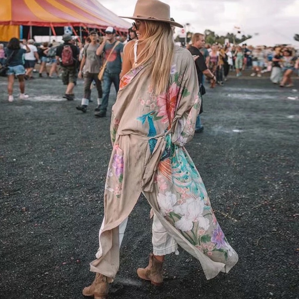 RESTOCKED!! Bird Of Paradise Bohemian Gypsy Kimono